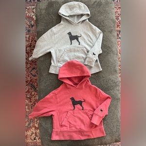 2 The Black Dog hooded sweatshirts.